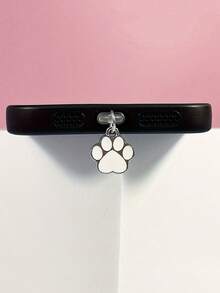 3pcs Cat Paw Design Cute Metal Dust Plug Accessories, Phone Charging Port Stopper - Multicolor - View 4