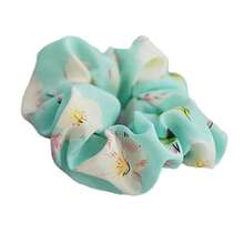 Korean Style Pearl Scrunchies - Fashion Floral Fabric Hair Ties Women - Korean Flower Accessoriesvalentine's Day RFC0 - 89-薄荷綠 - 查看 6