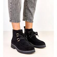 Botas de tobillo aisladas negras decoradas con hebillas Lulisa - Negro - Ver 3