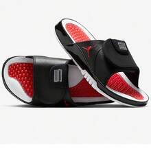 JORDAN HYDRO XI RETRO 男士凉鞋、沙滩鞋、拖鞋 FN2452-006 - 黑/灰黑/灰 - 查看 11