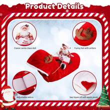 Weihnachtskostüme für Hunde mit Weihnachtsmann-Reitkleidung