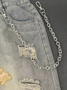 Retro Pearl Skull Pants Chain Fashionable Men And Women One's Waist Luxury Accessories Multifunctional Pearl Chain For Bag Two Types Of Pearls Are Randomly Sent With The Same Length.
