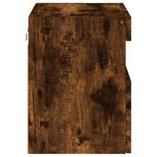 TV-Wandschrank mit LED-Leuchten Räuchereiche 40x30x40 cm