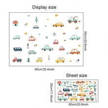 卡通车辆墙贴，适用于房间，工程卡车起重机挖掘机墙贴，卧室墙贴 - 彩色 - 查看 8