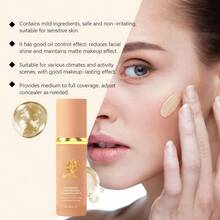 4 In 1 Makeup Base: Breathable, Waterproof, Sweat-Resistant, Long-Lasting, No Fading, Oil Control, Full Coverage, Lightweight, Poreless Concealer All In One Multi-Function Concealer, Refreshing And Nourishing. The Perfect Makeup Base! - Nude - View 4