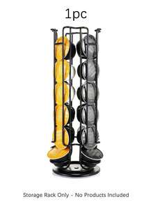 24-Capsule Rotating Coffee Capsule Holder, Modern Black Design, Compatible With Verismo, Lavazza Blue, CBTL, K-Fee, Tchibo Cafissimo, Caffitaly Systems And Other Coffee Capsule Brands, Suitable For Home Or Office Kitchen Countertop - Multicolor - View 10