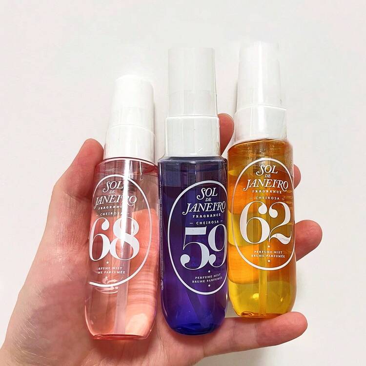 Sol Cheirosa Perfume Mist 3 Pack Set For Women – Mini Travel Size 30ml (1 Fl.Oz) Each, Fragrance Collection 59, 62, 68– Perfect For On-The-Go, Long-Lasting, Sweet & Tropical Scents - 3件組(30毫升*3件)#68+#59+#62 - 查看 2