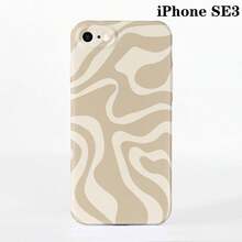 1pc Minimalist Asymmetrical Patchwork Pattern Glossy Hard Shell Phone Case, Suitable For IPhone 11/12/13/14/15/16 Pro Max