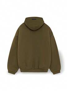 Fear Of God Essentials Olive FW24 男士户外连帽衫 轻盈柔软针织 亲肤透气 宽松版型 可调节抽绳 易清洁 纯色 秋冬日常户外通勤 下班后旅行 橄榄绿 192BT246254F - 橄欖綠 - 查看 2