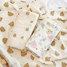 1pc Crepe Baby Swaddle Blanket Stroller Wind Cover Blanket Baby Swaddle Blanket Delivery Room Swaddle Sheer Baby Receiving Blanket (For Boys & Girls) Swaddle Wrap Infant Wrap Unisex Newborn Gauze Swaddle Blanket Bedding Baby Bath Towel Cover Blanket Light Blanket