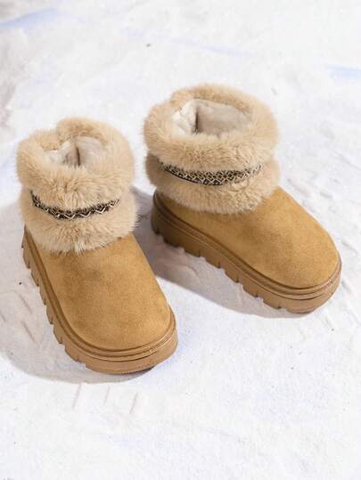 Toddler Casual Snow Boots, Versatile Children Ankle Boots For Winter