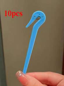 1 dụng cụ cắt dây buộc tóc cầm tay, 1 móc buộc tóc đàn hồi dùng một lần, dụng cụ tháo dây buộc tóc nhẹ nhàng, dụng cụ cắt dây buộc tóc nhiều màu sắc không gây hư tổn - Nhiều màu - Xem 15