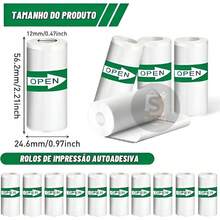 Mini Portable Pocket Thermal Printer Wireless Printing Photos Notes Bluetooth For Android IOS - Nhiều màu - Xem 12