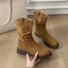 Women Western Boots - Camel - View 10