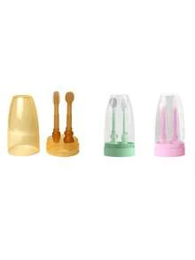 6 Stück Baby transparente Fingerzahnbürste, Kinder weiche Silikon Fingerschutz Zahnbürste, Baby Baby Baby Zähne Bürste - Weiche Baby Zahnbürste - Ideal für Zahnen und Mundreinigung - Toll für Kinder und Babys, Bestes Geschenk für Babys, Babyartikel