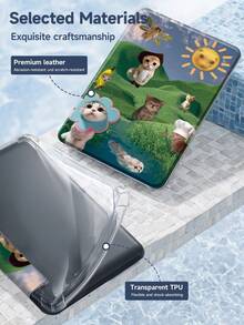 Ayotu Ốp lưng Monkey tương thích với Samsung Galaxy Tab/IPad/Kindle, iPad thế hệ thứ 9/8/7 10.2 inch, Ốp lưng iPad thế hệ thứ 10 mới, Kindle Paperwhite thế hệ thứ 12 năm 2024, Tự động đánh thức/ngủ, Chống rơi bốn góc - Nhiều màu - Xem 10