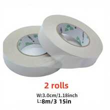 1/2 Roll High Viscosity Double-Sided Tape, Office/Student Double-Sided Tape, Non-Residue Double-Sided Tape, High Viscosity Hot Melt Double-Sided Tape, White Tear-Off Strong Double-Sided Tape, Transparent Office Supplies, 10mm/15mm/20mm/30mm - White - View 14