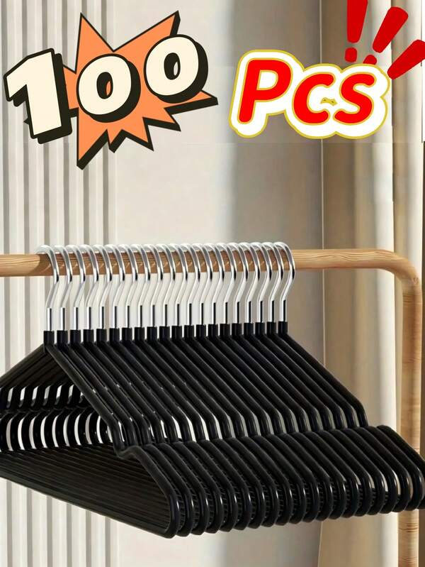 10 pezzi/20 pezzi/1 pezzo Grucce per abiti antiscivolo resistenti, (40 cm * 20 cm), grucce per abiti antiscivolo nere da 30-40 g, forniture per camera da letto, forniture per lo stoccaggio, soluzione di stoccaggio premium e durevole per camera da letto e armadio - appendimento senza sforzo, design salvaspazio, ideale per vivere, primavera, minimalista, top estivi