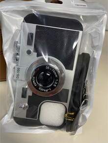 Funda de teléfono en forma de cámara 3D cruzada divertida compatible con iPhone 14 Pro Max, compatible con Apple 13 con cordón, compatible con iPhone 11/12/X/Xs/Xr/Xs Max resistente al agua, a los golpes y a los arañazos