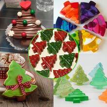 1 buc. matriță din silicon pentru brad de Crăciun - tavă 3D pentru tort pentru copt, matrițe de săpun lucrate manual, biscuiți, tavă pentru ciocolată și cuburi de gheață, esențială DIY