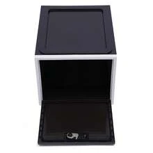 Lockable Box, Multipurpose Lockable Storage Bin For Tablet - Black and White - View 4