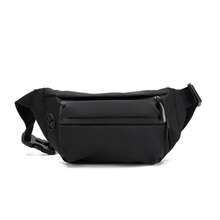 Riñonera deportiva para hombre y mujer, ideal para ciclismo, deportes al aire libre, running y viajes, bolso ajustable, resistente al agua, bolsillos múltiples, moda urbana, accesorios fitness y entrenamiento - Negro - Ver 7