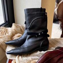 Women Western Boots - 黑色 - 查看 9
