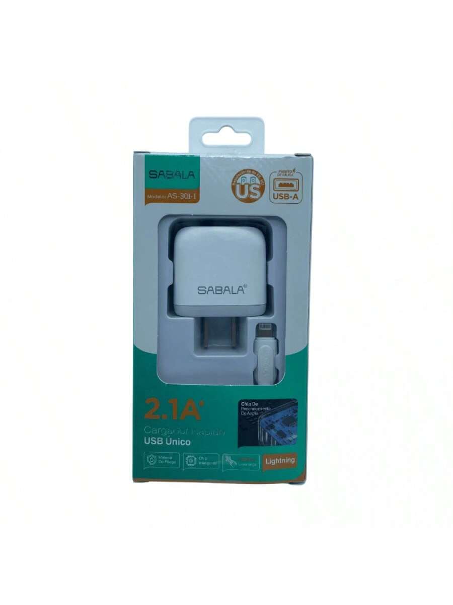 CARGADOR SABALA CABLE IP 15W, BLANCO