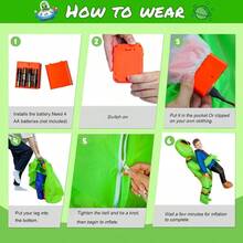 Disfraces Inflables de Alien para AdultosAdolescentesNios, Disfraz Inflable de Abduccin Alien, Divertidos Disfraces Inflables de Halloween para de Cosplay - adolescentes - Ver 5