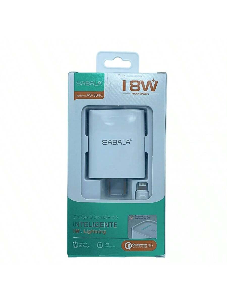 CARGADOR SABALA CABLE IP 18W