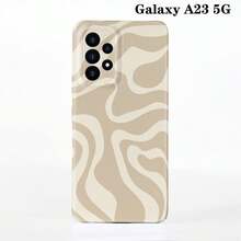 1pc Minimalist Asymmetrical Patchwork Pattern Glossy Hard Shell Phone Case, Suitable For IPhone 11/12/13/14/15/16 Pro Max