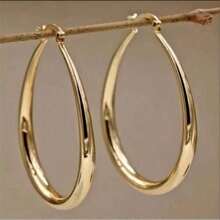 New Fashion Silver Plated Glossy Earrings Creative European And American Exaggerated Earrings Earrings - Mặc định - Xem 2