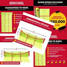 Giant Fly Glue Trap 1-Pack 30 Feet Each Adhesive Fly Traps Outdoor Sticky Bug Catcher Bulk Flying Insect Paper Roll Pet  Pest Control For Garage Barn Greenhouse And Garbage Room - Màu vàng - Xem 1