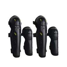 Rodilleras y Coderas Ajustables para Motocicleta para Hombres - Ajuste Cómodo con Hebilla Segura, Conjunto de Equipo de Protección Mejorado para Turismo Urbano - Oscuro - Ver 1