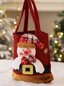 Christmas Gift Bag, Candy, Apple Bag, Christmas Gift Preferred - Multicolor - View 9
