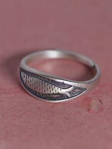 1Pc Vintage Koi Fish Open Ring,Women Jewelry For Daily Wear,Adjustable Accessories