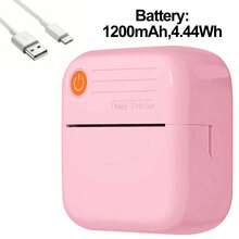 Mini impressora térmica sem fio de bolso (1 unidade), impressão instantânea de etiquetas, portátil e inteligente, impressão sem tinta, impressão nítida, ideal para anotações, etiquetas, lembretes, fotos e presentes de Natal, aniversário e Ano Novo.