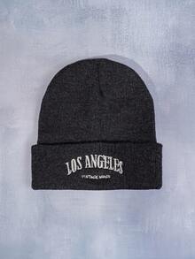 1 pezzo Berretto a maglia stile Y2K unisex Los Angeles, cappello lavorato a maglia versatile per uso esterno per spostamenti casual in inverno - cappello lavorato a maglia - Visualizzare 22