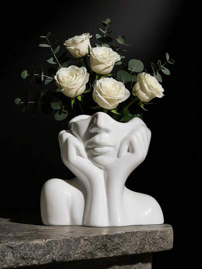 Stor modern växtkruka - multifunktionell utomhuskruka och dekorativ vas inomhus, lämplig för trädgård, uteplats, balkong och heminredning