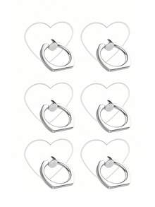 Transparent Mobile Phone Ring Bracket 360 ° Rotation Mobile Phone Ring Bracket Mobile Phone Finger Bracket, Slouchy Acrylic Ring Rack, Vertically Flip Compatible With IPhone, Android Phone, Gift For Birthday, Family, Friends Finger Ring Holder, Phone Grip, Phone Accessories - Clear - View 10