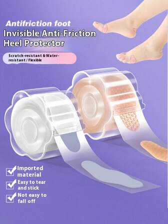 Hydrocolloid Gel Blister Bandages - Waterproof Adhesive Foot Care Cushions,Heel Abrasion, Blisters, And Foot Wear - Pain Relief Pads With Insole Protection,Sticky Blister Pad Water Colloid Heel Pad Shoe Patch Pain Relief Plaster Foot Care High Heel Wear Resistance For Women High Heels