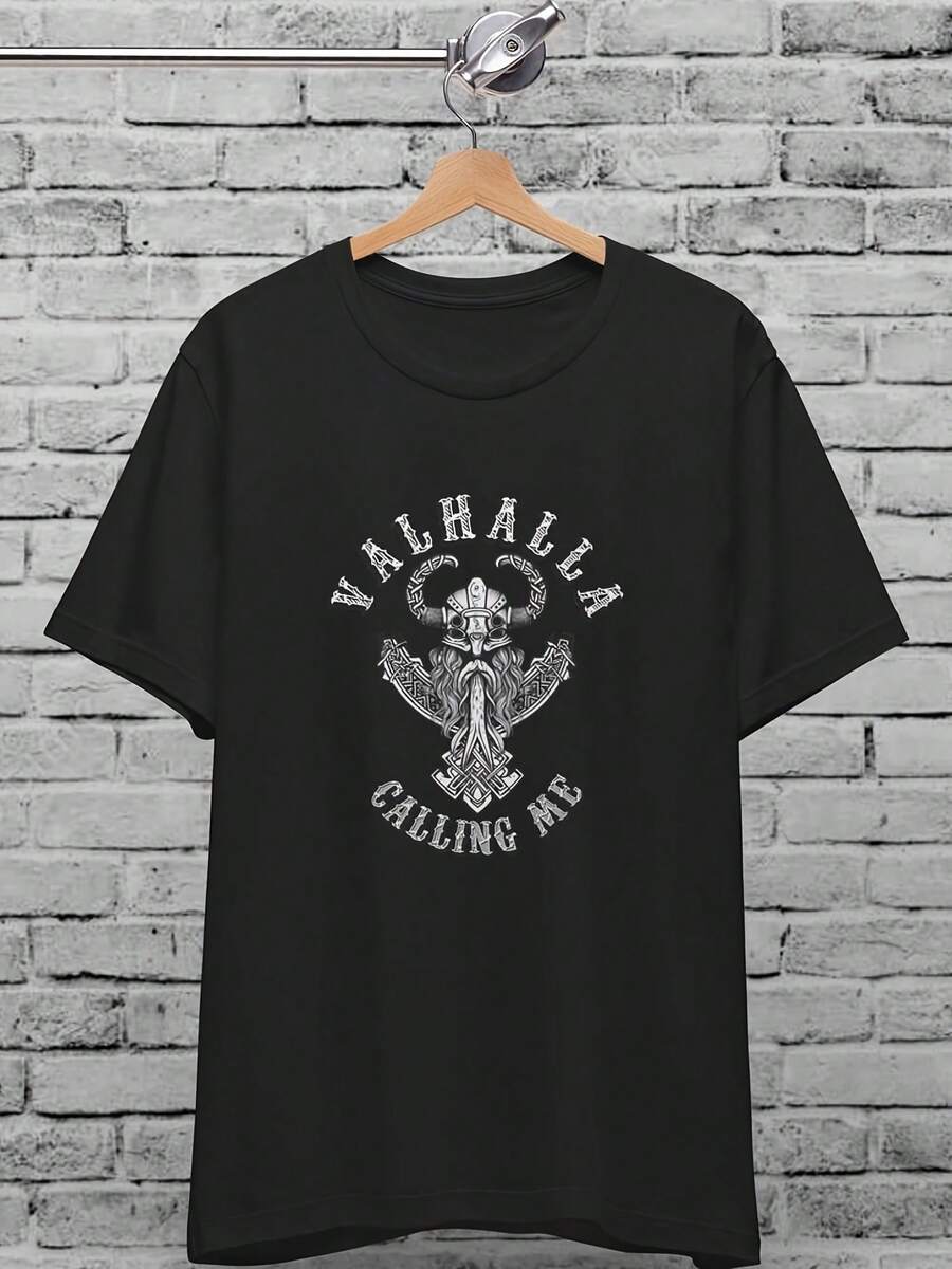 Vikings Valhalla Calling Me Uni T-Shirt For & Wo, Viking Shirt, Valhalla Thor Vegvisir Fenrir Ragnarok, Norse Mythology, Er - Style27 - View 1