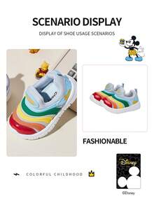 1 Pair Disney Authentic Mickey Mouse Family Infant Sports Shoes, Suitable For Daily, Holiday Sports And Outdoor Wear. Comfortable, Non-Slip, Durable, Breathable, Caring For Feet. (Boys Sports Shoes, Girls Sports Shoes, Baby Shoes)