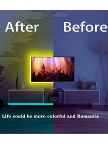 LED Strip Light, 24-Key Remote Control - USB Powered, RGB Color-Changing Effects, Ideal For Bedrooms, Living Rooms, Hallways, And Christmas Party Decorations, Perfect For Holiday Decorations - Multicolor - View 4