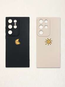 Couple Phone Cases - Sun & Moon Design, Black & White Phone Cases Compatible With IPhone & Galaxy Smartphones, Phone Cases, Case Compatible With IPhone 17 Pro Max, Covers, Cute Phone Cases, Compatible With IPhone 13, 15, 16 Pro Max, 16 - Multicolor - View 36