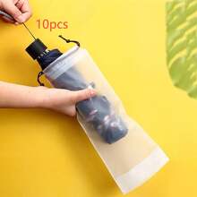 5pcs/1pc Semi-Transparent Drawstring Umbrella Storage Bag For Travel Storage Bag,Makeup Bag,Cosmetic Bag,Vacation Organizer,Large Capacity Makeup Organizer Makeup Case, For Lipstick, Brush, Skincare, Mobile Phone, Coin, Small Items, For Home,Gift,Vacation And Festival Halloween Christmas Multifunctional Use,Boho Vibes