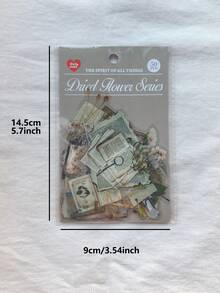 50张/包 复古手写英文字母、植物花卉装饰贴纸，DIY创意剪贴簿、日记本、装饰剪贴簿用品文具 - 均碼 - 查看 7