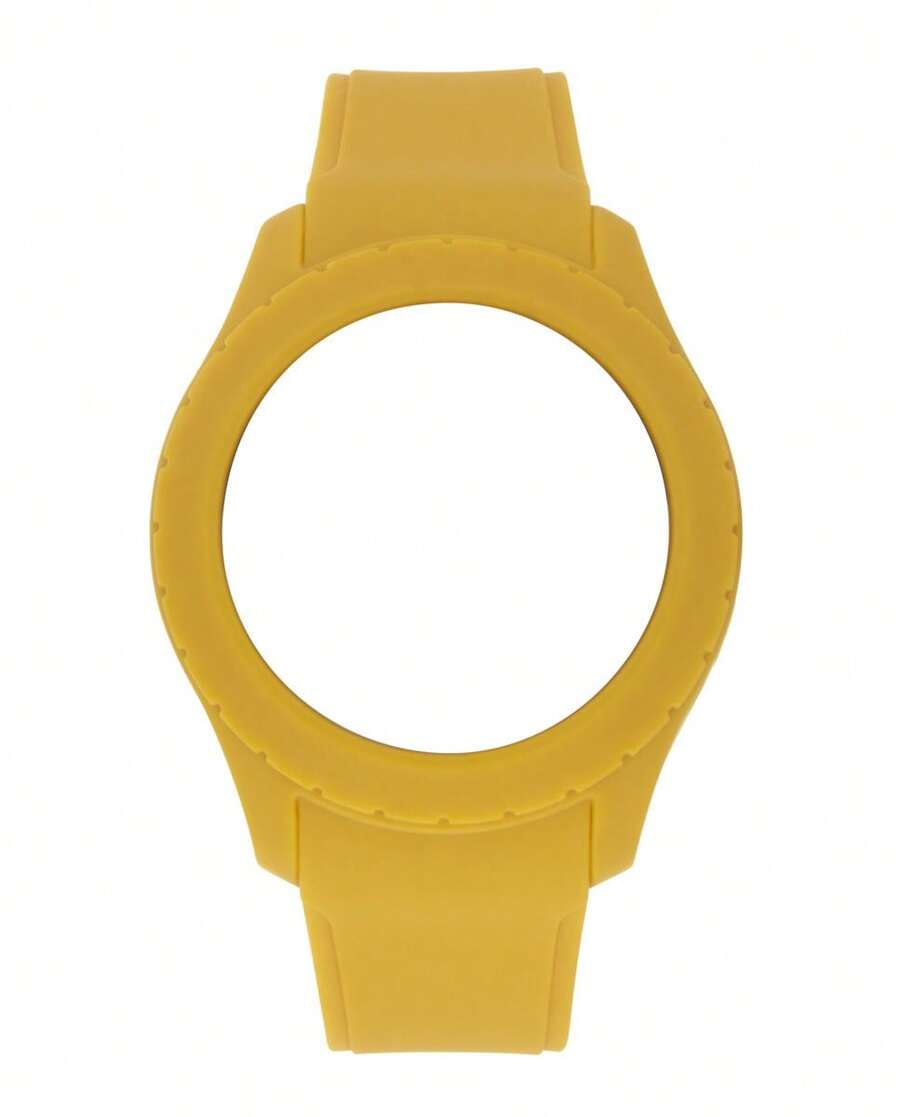 Pulseira de relógio de silicone Watx, 49 mm, amarela - Tamanho Único - Ver 1