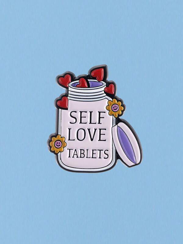 1PC Cartoon Medicine Bottle Badge Backpack Hat Decoration Pin Retro Style Brooch Suitable As A Gift For Friends Collection Pin Men Gifts Bag Pins Christmas