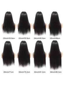bling hair Straight Human Hair Bleached Knots Upgraded 13x6, 13x4, 4x4 360 Lace Front Wigs Pre Plucked Straight 6x4, 9x6, 5x5 Glueless Lace Closure Wigs For Women Pre Cut 180% Density Invisible Melt Skin - SNatural - Xem 9